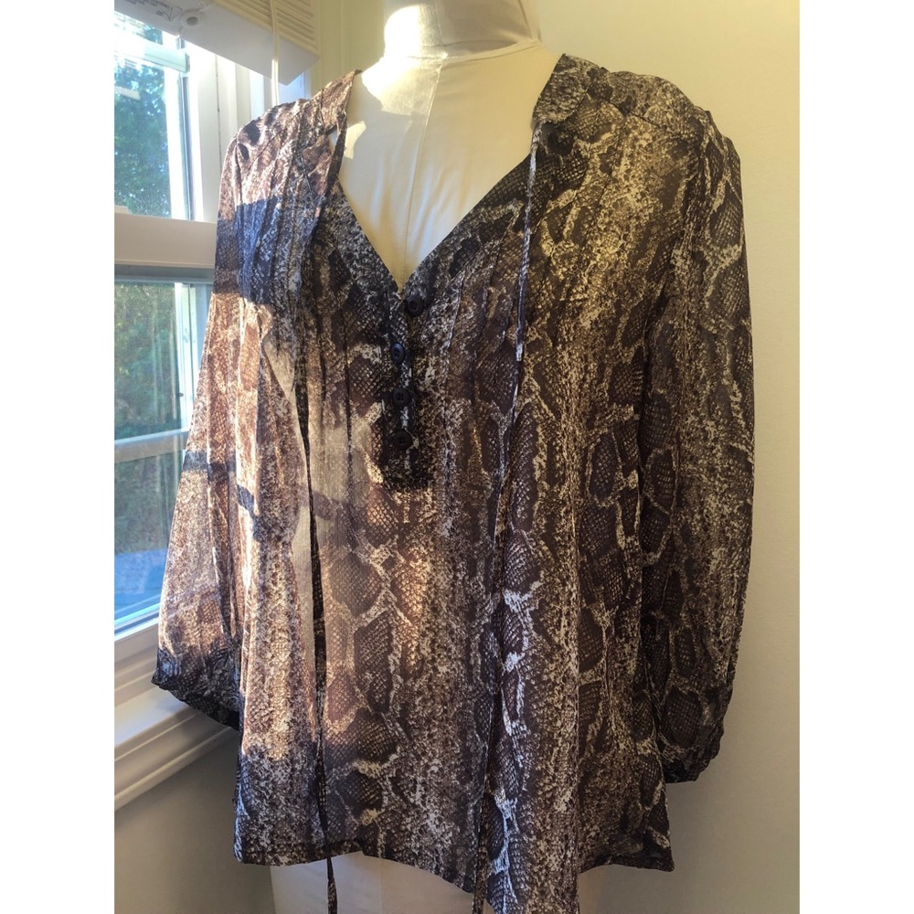 Snakeskin blouse